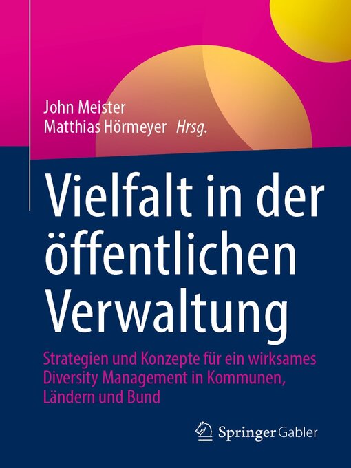 Title details for Vielfalt in der öffentlichen Verwaltung by John Meister - Available